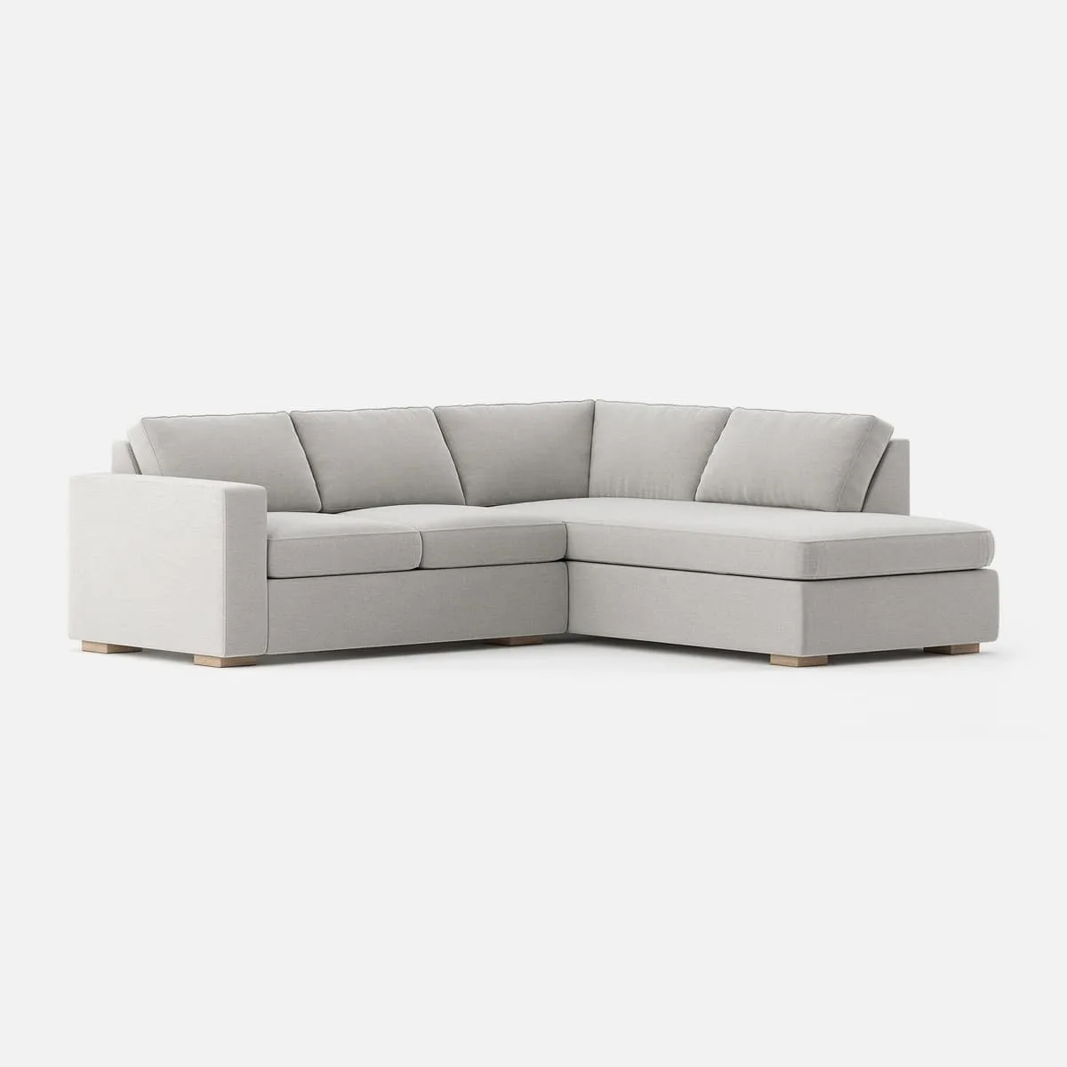 Glozin II Sectional Sofa in Latex—Gray - Image 2